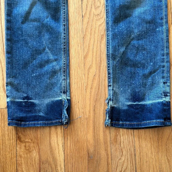 Rag & Bone sz 28 Crop Jean distressed darker ankle great pre owned condition - Picture 4 of 6